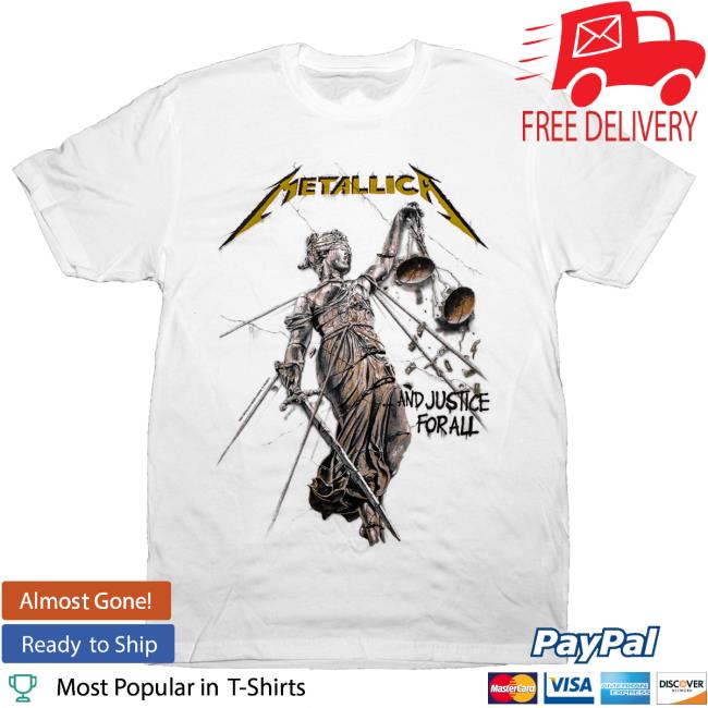...And Justice For All Album Cover Tee Shirt
